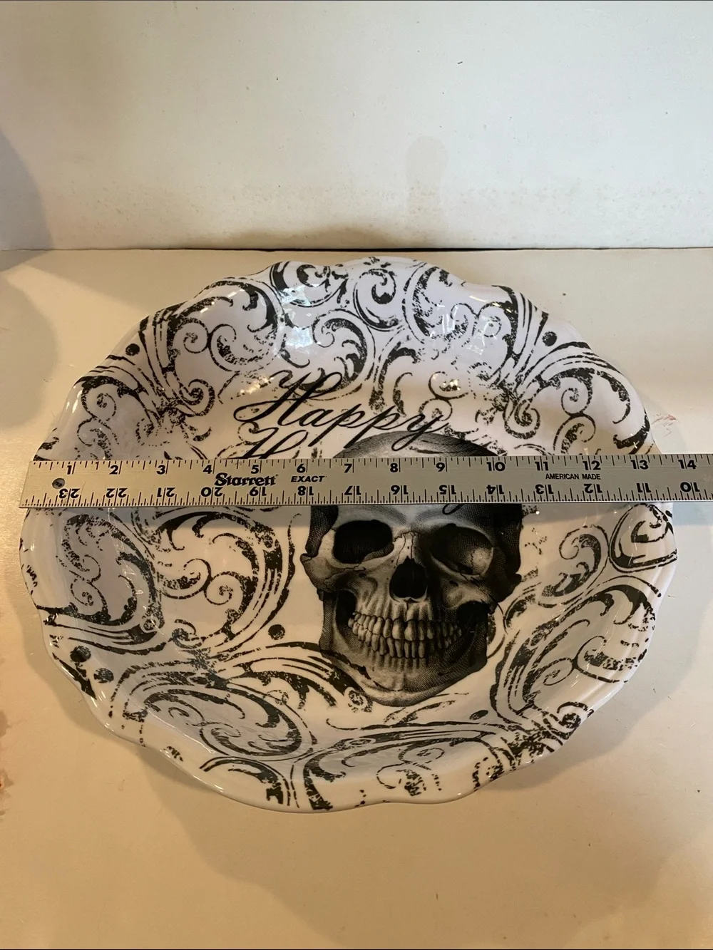 Large “Happy Haunting” Halloween Candy or Serving Bowl